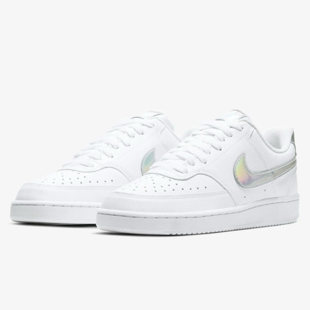 Nike Court Vision Low Women white multi color size 7.5 sneaker shoes! New on box